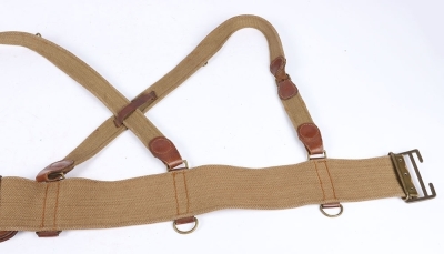 A Great War Webbing Sam Browne Equipment Set - 6