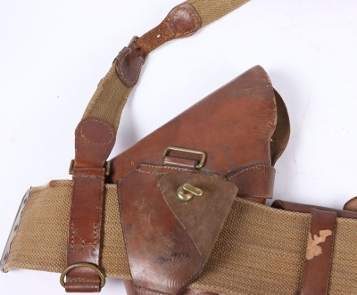 A Great War Webbing Sam Browne Equipment Set - 9
