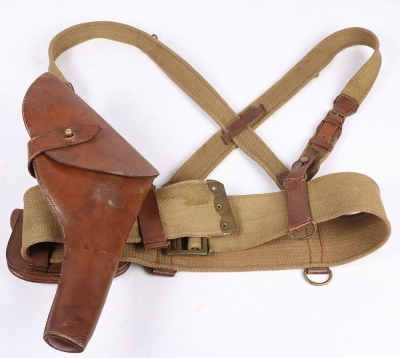 A Great War Webbing Sam Browne Equipment Set - 10
