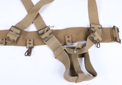 A Great War Unit Converted Officers 1908 load carrying Belt, Braces and Waterbottle Carrier, - 2