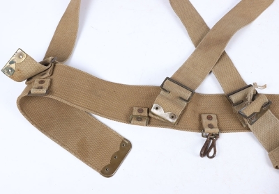 A Great War Unit Converted Officers 1908 load carrying Belt, Braces and Waterbottle Carrier, - 3