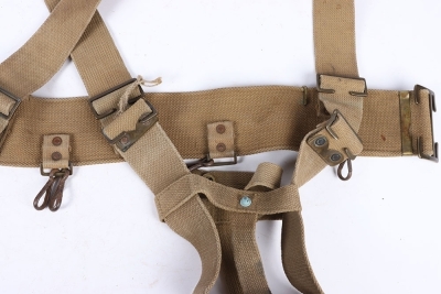 A Great War Unit Converted Officers 1908 load carrying Belt, Braces and Waterbottle Carrier, - 4