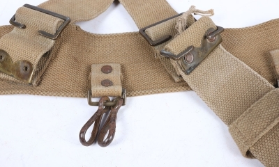 A Great War Unit Converted Officers 1908 load carrying Belt, Braces and Waterbottle Carrier, - 5