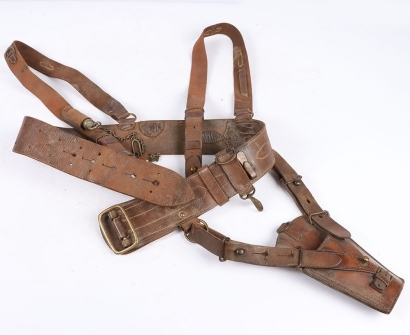 A matched Great War period Sam Browne Equipment Set