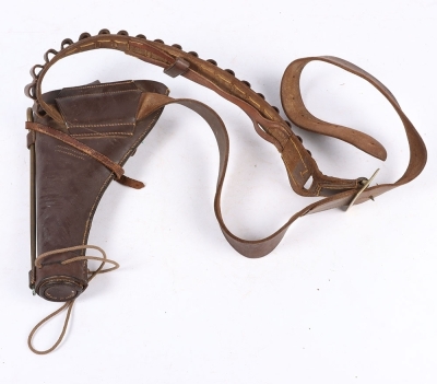 Private Purchase Pistol Ammunition Belt and Converted Webley Holster - 2