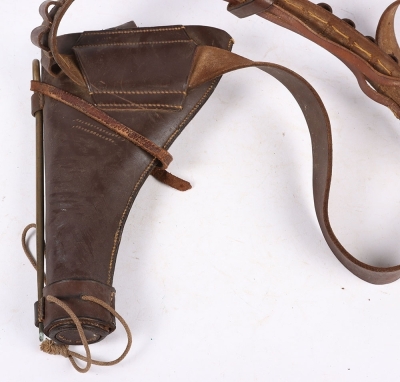 Private Purchase Pistol Ammunition Belt and Converted Webley Holster - 4