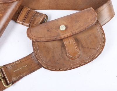 Private Purchase Belt Set with Webley Holster and Cartridge Case - 3