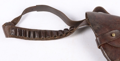 A Private Purchase Pistol Ammunition Belt and Converted Webley Holster - 2