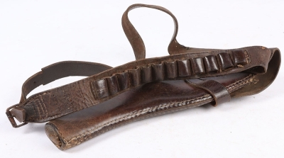 A Private Purchase Pistol Ammunition Belt and Converted Webley Holster - 5