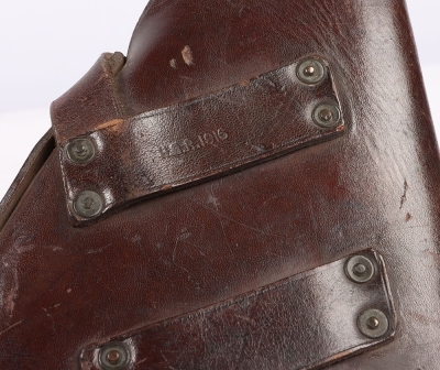 Naval Pattern Webley Pistol Holster Dated 1916 - 4