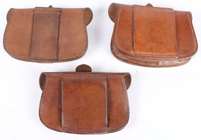 Three Sam Browne Pistol Cartridge Cases - 2