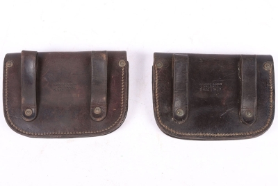 Two 1901 Naval Pattern Equipment MK I Pistol Cartridge Pouches - 3
