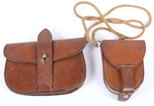 Sam Browne Pistol Cartridge Case and Compass Attributed to H W Stevenson 5th Royal Irish Lancers