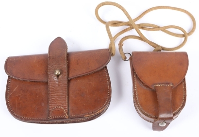 Sam Browne Pistol Cartridge Case and Compass Attributed to H W Stevenson 5th Royal Irish Lancers