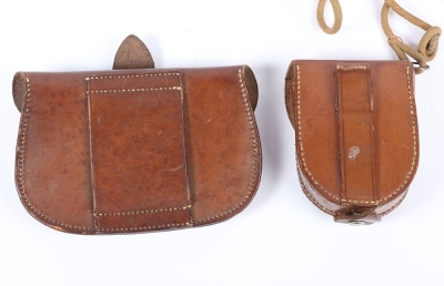 Sam Browne Pistol Cartridge Case and Compass Attributed to H W Stevenson 5th Royal Irish Lancers - 2