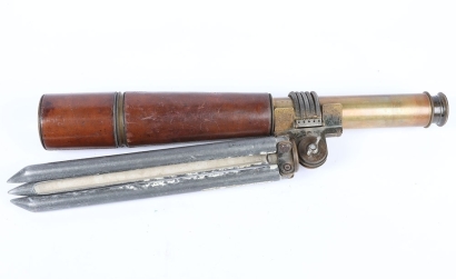 A 1902 Dated Ordnance Issue Scout Telescope with Later Stand