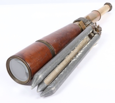 A 1902 Dated Ordnance Issue Scout Telescope with Later Stand - 3