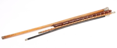 Four Swagger Sticks Various Regiments - 2