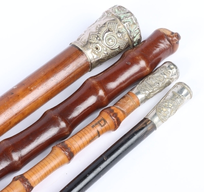 Four Swagger Sticks Various Regiments - 3