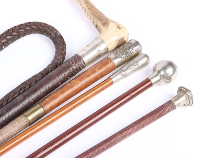 Three Riding Crops and Two Swagger Sticks - 2