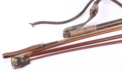 Three Riding Crops and Two Swagger Sticks - 3