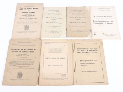 Seven Great War British Military Pamphlets