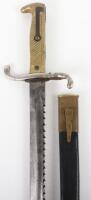 Very Rare Imperial German Cadet (Kadet) Model 1871 mS Sawback Bayonet