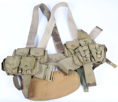 WW1 British Part Set of 1908 Pattern Webbing Equipment