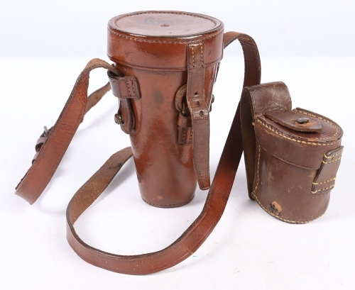 An Original Prideaux Speed Loader Pouch and A Leather Bottle Pouch