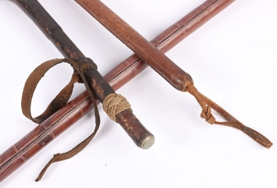 Three WW1 leather Trench Clubs - 4