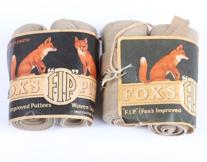 Two Pairs of Private Purchase Puttees by Fox&acirc;&euro;&trade;s