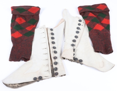 Pair of Spats and Highland Regiment Hose Tops