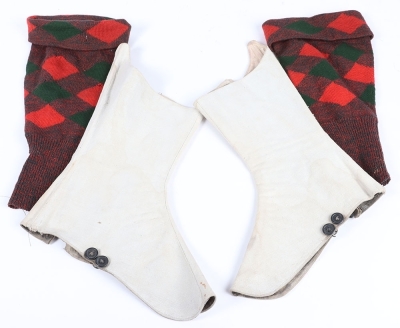 Pair of Spats and Highland Regiment Hose Tops - 2