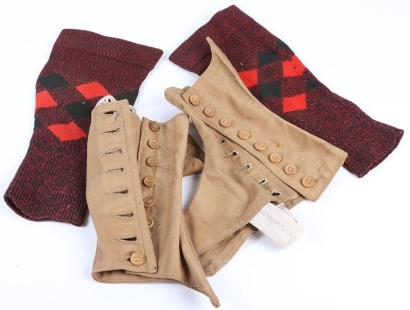 Pair of Spats and Highland Regiment Hose Tops