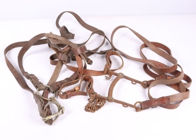 Grouping of WW1 Period British Cavalry Horse Reins and Bits - 4
