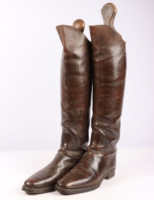 WW1 Period British Cavalry Officers Leather Boots