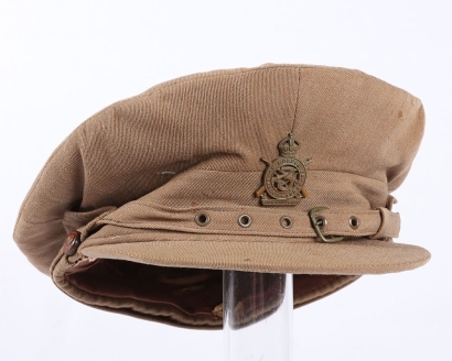 WW1 3rd County of London Yeomanry Officers Gor Blimey Peaked Cap