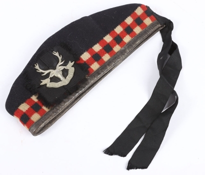 WW1 Scottish Gordon Highlanders Other Ranks Glengarry