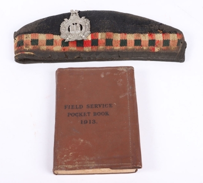 Scottish Other Ranks Type Glengarry Attributed to Lt R J Sinclair 5th Battalion Kings Own Scottish Borderers, Wounded in Action Gallipoli 1915