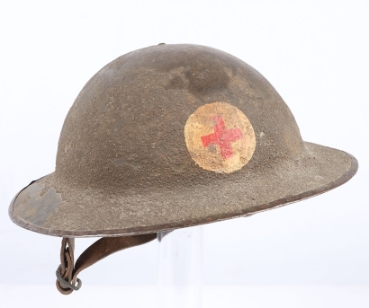 WW1 British Other Ranks Medics Steel Combat Helmet