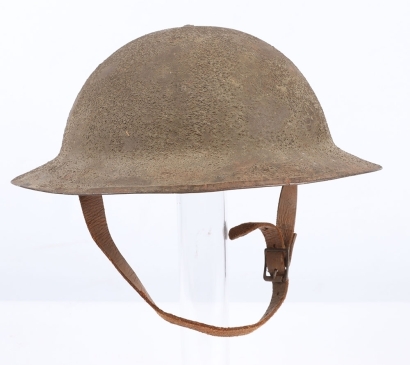 WW1 British Officers Steel Combat Helmet with Officers Private Purchase Liner by Herbert Johnson