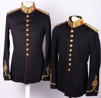 2 x Officers Full Dress Tunics of the Royal Regiment of Artillery