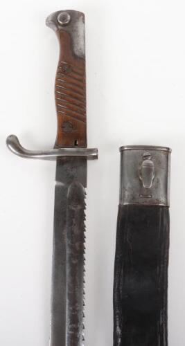 Imperial German Model S-05 mS Sawback Butcher Bayonet