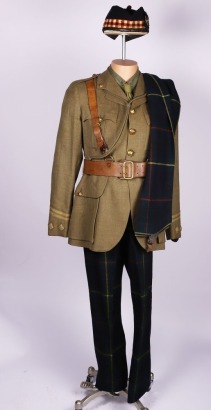 WW1 Scottish Royal Scots Officers Cuff Rank Uniform Grouping
