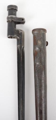 Interesting WW1 German Captured Model 1891 Russian Bayonet