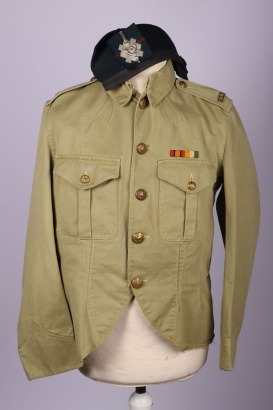 Great War Highland Light Infantry Tropical KD Tunic and Glengarry