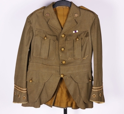 WW1 Kings Own Scottish Borderers Military Cross Winners Cuff Rank Tunic