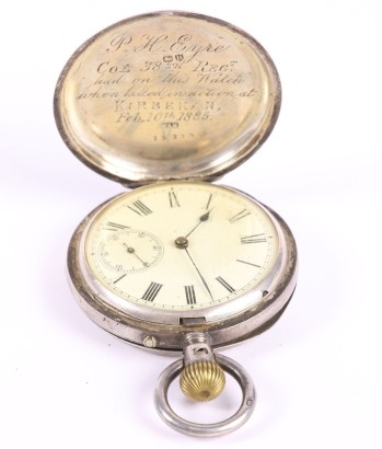 Regimentally Important Pocket Watch Belonging to Colonel P H Eyre 38th (1st Staffordshire) Regiment of Foot, Killed in Action at Kirbekan February 10th 1885