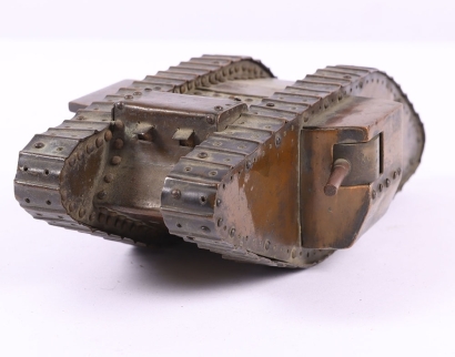 Trench Art model of a Mk.I / IV Male Landship Tank