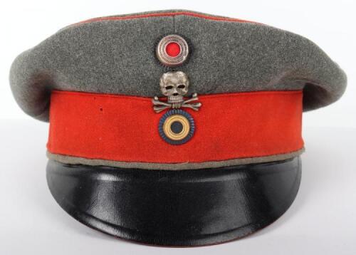 Very Rare WW1 Imperial German Braunsweig 92nd Infantry Regiment Officers Model 1915 Peaked Cap